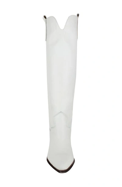 Zigi Valezka Knee High Boot In Bone Leather