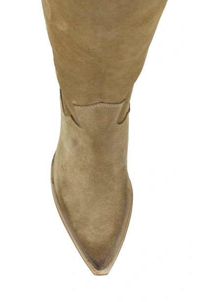 Zigi Valezka Knee High Boot In Sand Suede