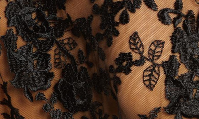 Rya Collection Darling Sheer Lace Robe In Black