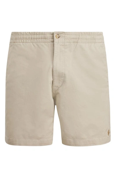 Shop Polo Ralph Lauren Prepster Stretch Cotton Shorts In Khaki Tan
