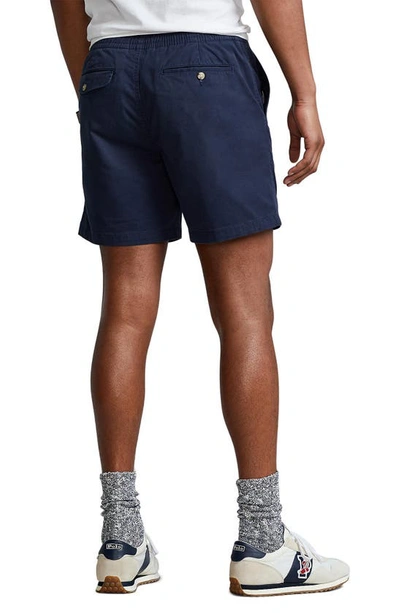 Shop Polo Ralph Lauren Prepster Stretch Cotton Shorts In Nautical Ink