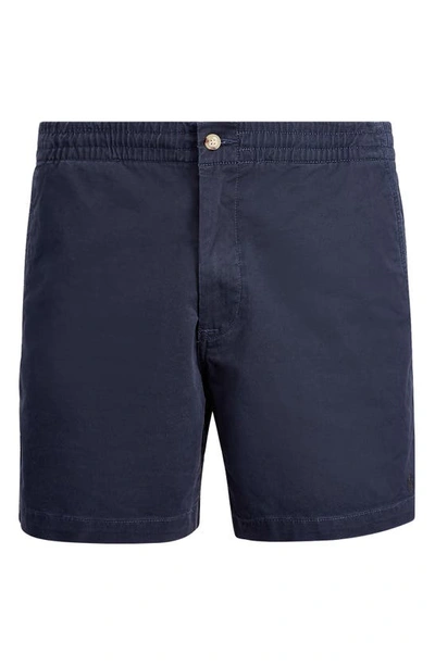 Shop Polo Ralph Lauren Prepster Stretch Cotton Shorts In Nautical Ink