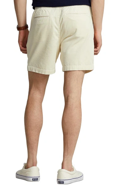 Shop Polo Ralph Lauren Corduroy Drawstring Shorts In Guide Cream