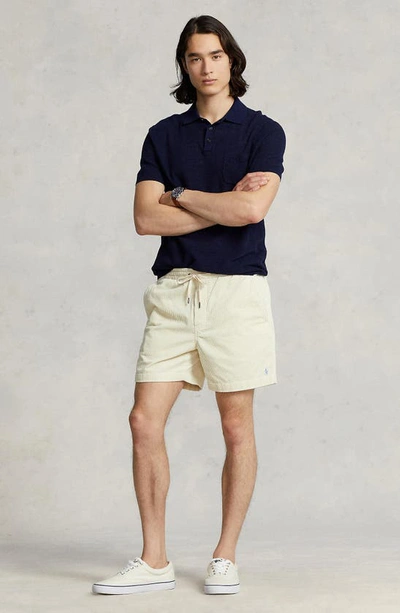 Shop Polo Ralph Lauren Corduroy Drawstring Shorts In Guide Cream