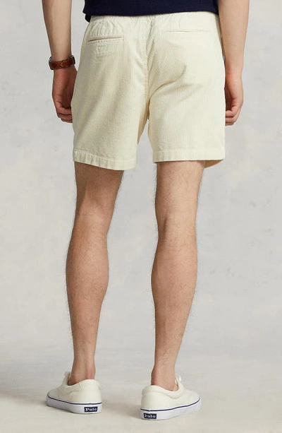 Shop Polo Ralph Lauren Corduroy Drawstring Shorts In Guide Cream