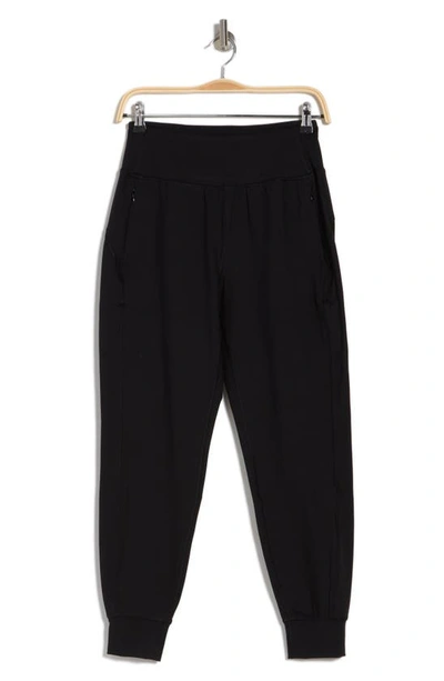 90 Degree By Reflex Greenwich Interlock Joggers In Black