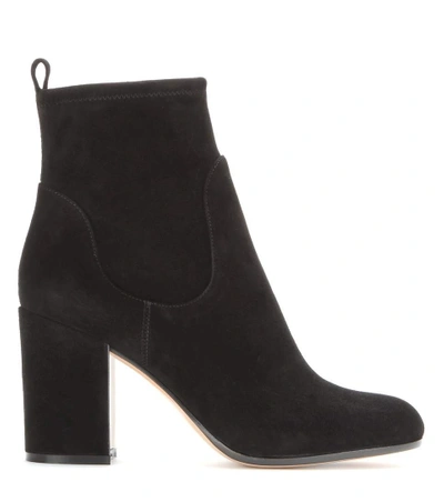 Shop Gianvito Rossi Suede Ankle Boots