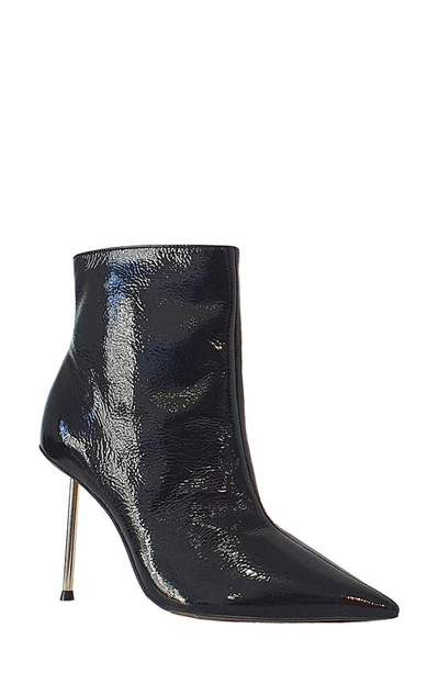 Bcbgmaxazria Katina Pointy Toe Patent Bootie In Black Patent