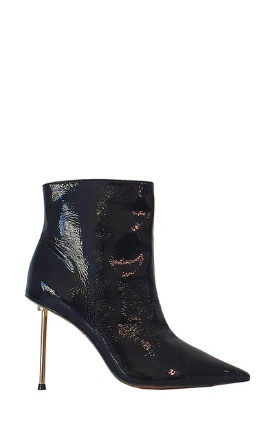 Bcbgmaxazria Katina Pointy Toe Patent Bootie In Black Patent