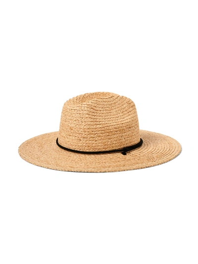 Shop Faherty Rope-trimmed Surfer Straw Hat In Natural