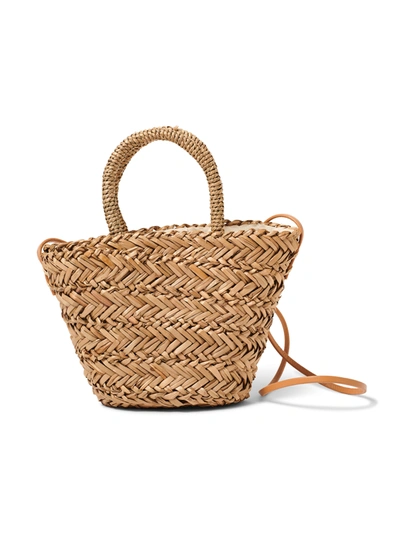 Shop Faherty Petite Seagrass Basket Bag In Natural
