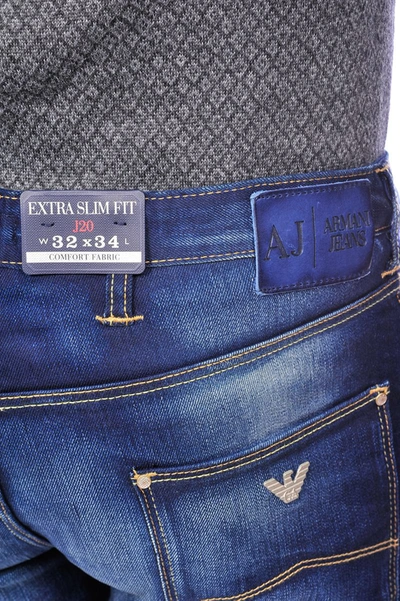 Shop Armani Jeans Aj Armani Jeans Jeans In Denim