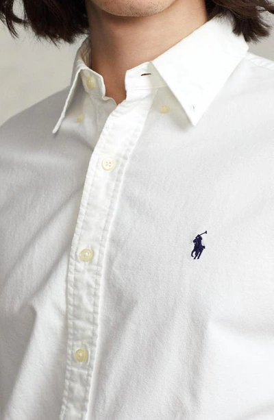 Polo Ralph Lauren Classic Pony Logo Oxford Shirt In White