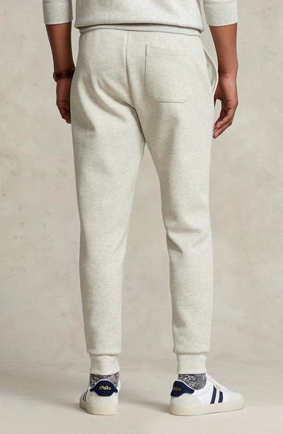 Shop Polo Ralph Lauren Double Knit Jogger Pants In Light Sport Heather