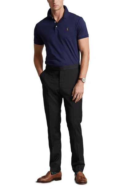 Shop Polo Ralph Lauren Pima Cotton Polo In Refined Navy