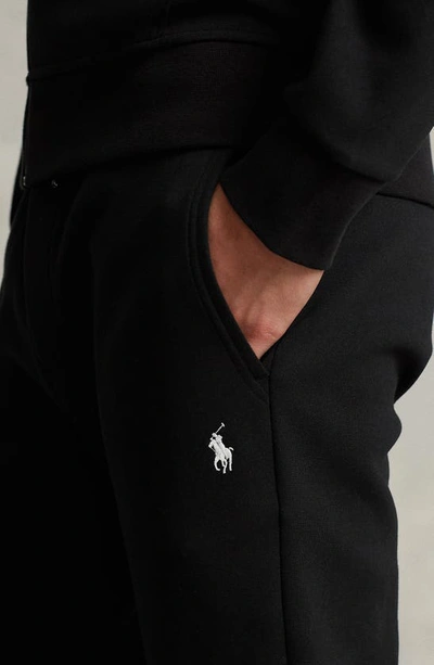 Shop Polo Ralph Lauren Double Knit Joggers In Polo Black