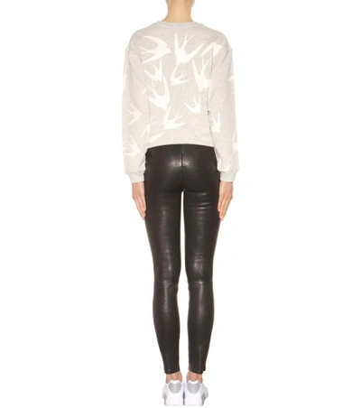 Shop J Brand Mid-rise Leather Leggings