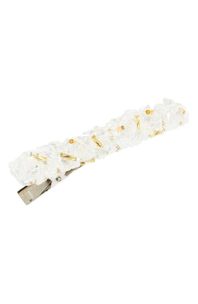 Shop L Erickson Jana Beaded Pinch Clip In White