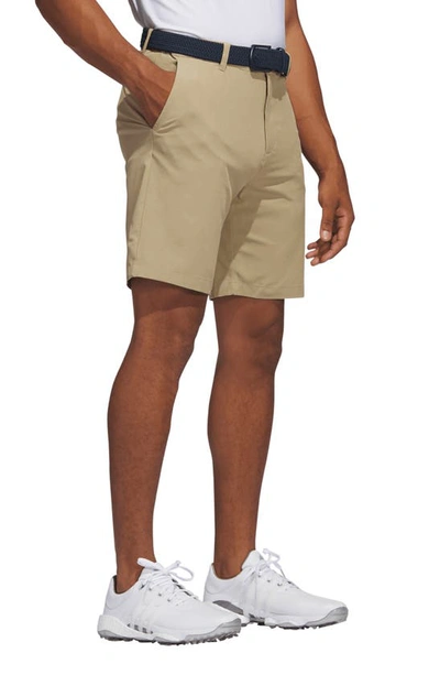 Shop Adidas Golf Ultimate365 Water Repellent Golf Shorts In Hemp