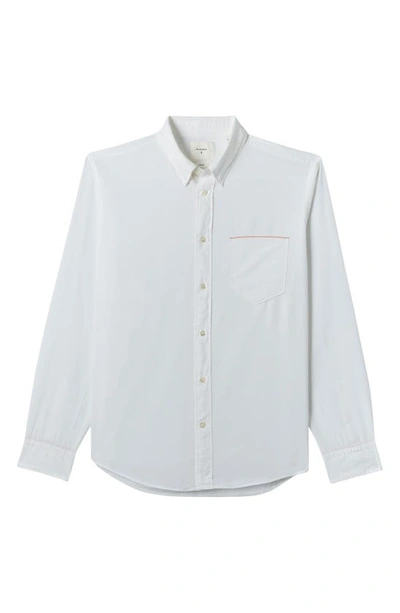 Billy Reid Msl Cotton Shirt In White