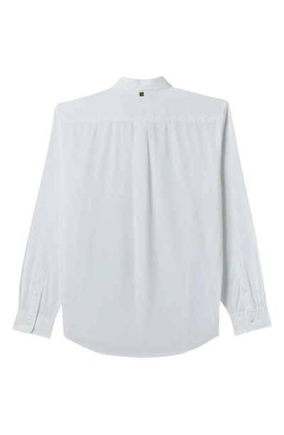 Billy Reid Msl Cotton Shirt In White