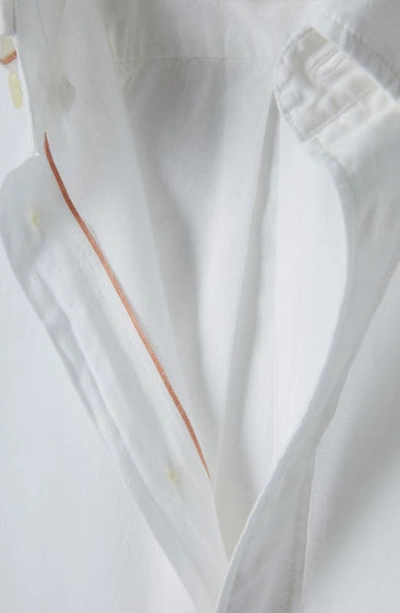 Billy Reid Msl Cotton Shirt In White