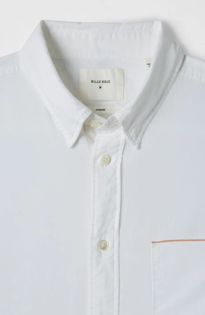 Billy Reid Msl Cotton Shirt In White