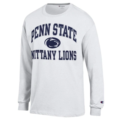 Shop Champion White Penn State Nittany Lions High Motor Long Sleeve T-shirt