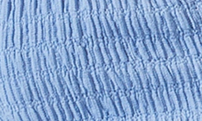Shop Astr Lace Trim Tie Front Crop Camisole In Cornflower Blue