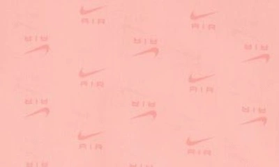 Shop Nike Air Print Mesh Crop Top In Coral Chalk