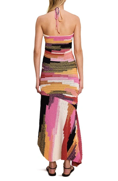 Shop A.l.c Nova Knit Halter Dress In Sedona/ Blossom Multi
