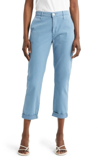 Shop Ag Caden Crop Twill Trousers In Clear Skies