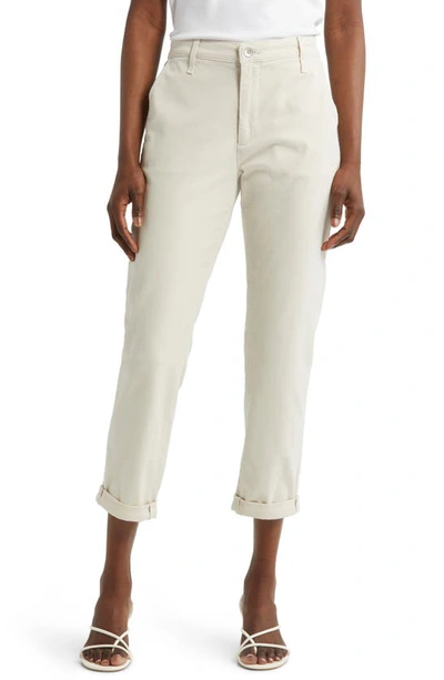 Shop Ag Caden Crop Twill Trousers In Dried Spring