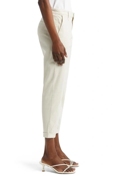 Shop Ag Caden Crop Twill Trousers In Dried Spring