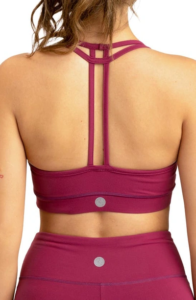 Shop Threads 4 Thought Malana T-back Sports Bra In Nightshade