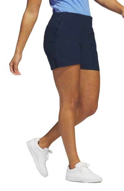 Shop Adidas Golf Pleated Golf Shorts In Collegiate Navy