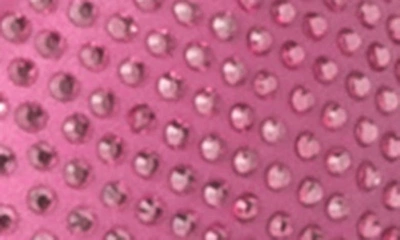 Shop Edikted Shimmer Rhinestone Bikini Top In Pink