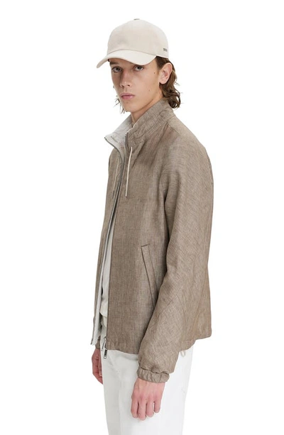 Zegna Metal Signature Twill Cap In Natural