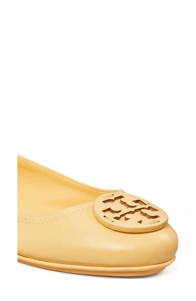 Shop Tory Burch Minnie Travel Ballet Flat In Peach Puff