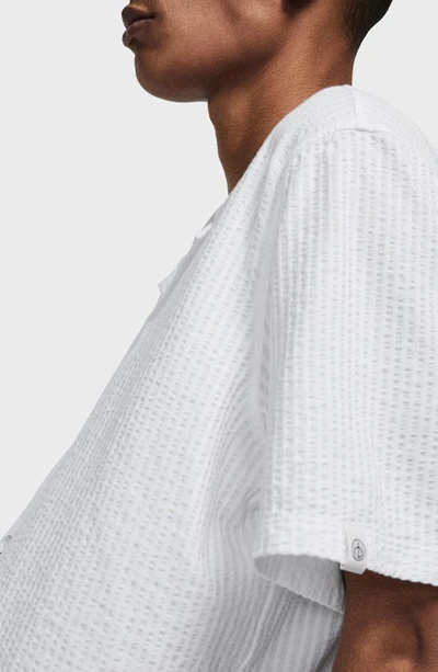Shop Rag & Bone Avery Seersucker Button-up Shirt In White
