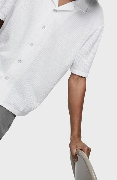 Shop Rag & Bone Avery Seersucker Button-up Shirt In White