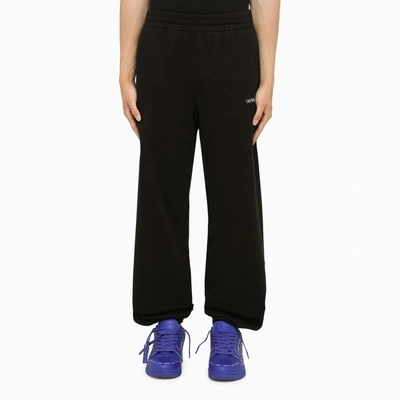 Shop Off-white ™ Black Jogging Trousers In Jersey