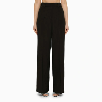 Shop Msgm Black Tailored Trousers