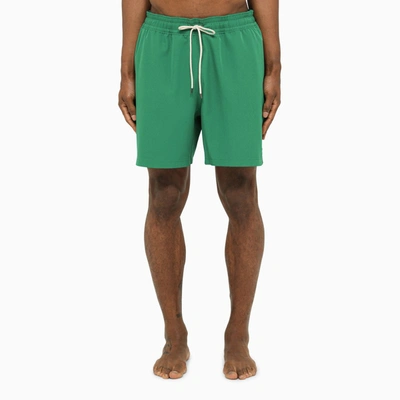 Shop Polo Ralph Lauren | Green Nylon Beach Boxer Shorts In Pink