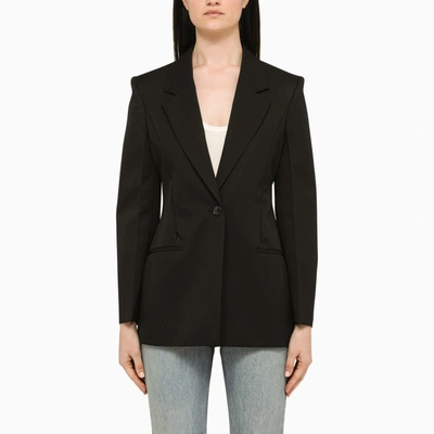 Shop Givenchy | Black Wool Fitted Blazer