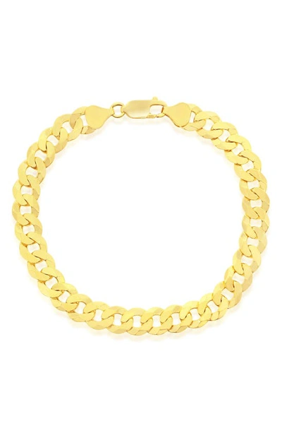 Shop Simona Goldtone Plated Cuban Chain Necklace