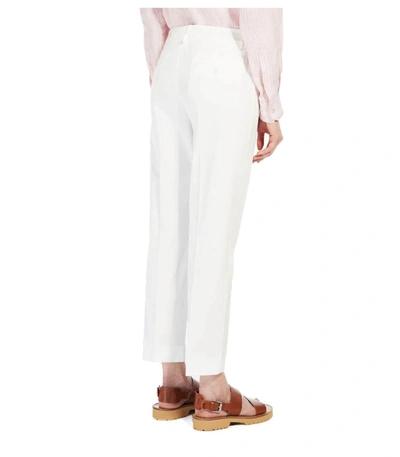 Shop Weekend Max Mara Cecco White Trousers