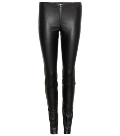 Shop Alice And Olivia Front Zip Leather Leggings