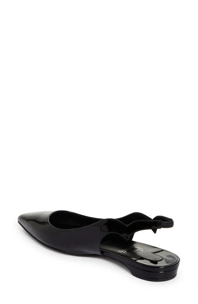 Shop Christian Louboutin Hot Chickita Pointed Toe Slingback Flat In Black