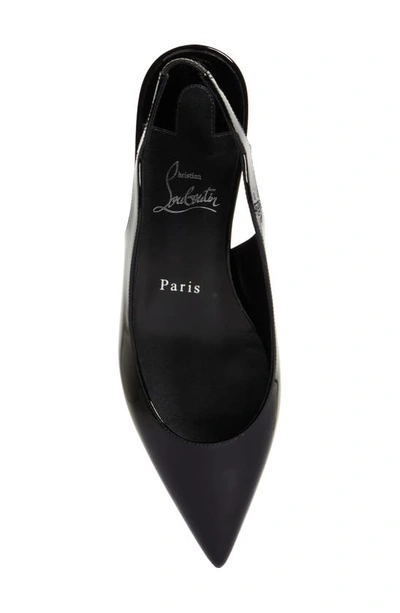 Shop Christian Louboutin Hot Chickita Pointed Toe Slingback Flat In Black